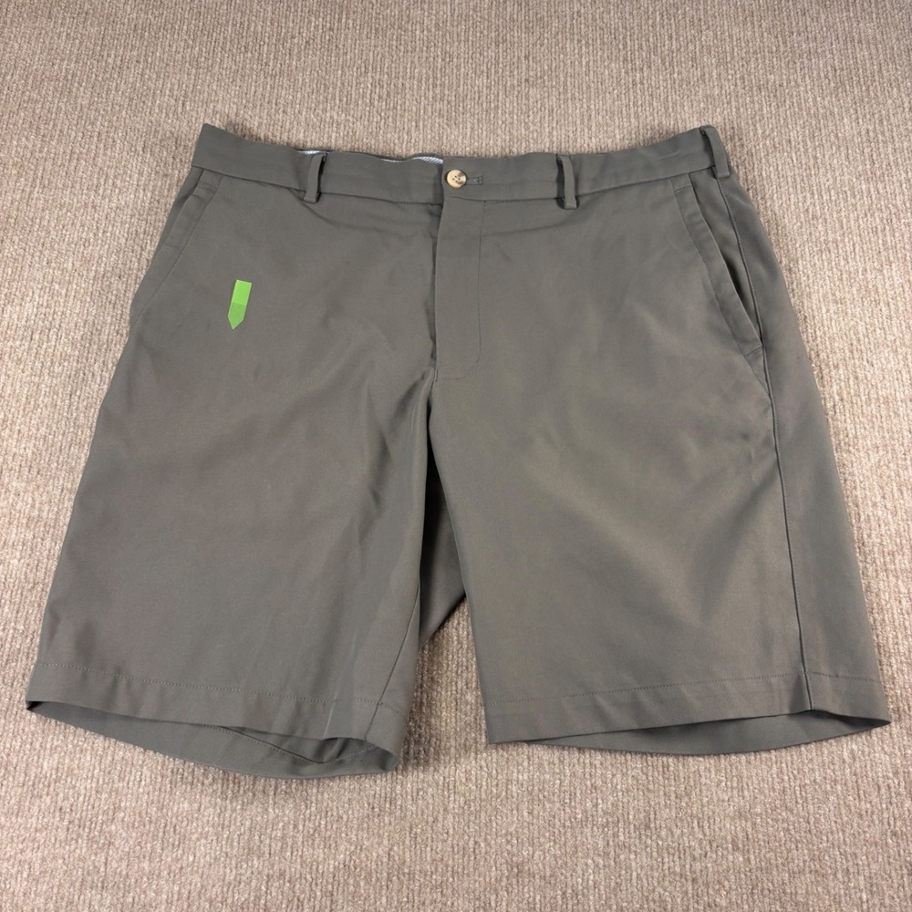 Peter Millar Drak Gray Salem Performance Shorts Men's Size 34 ME0EB82